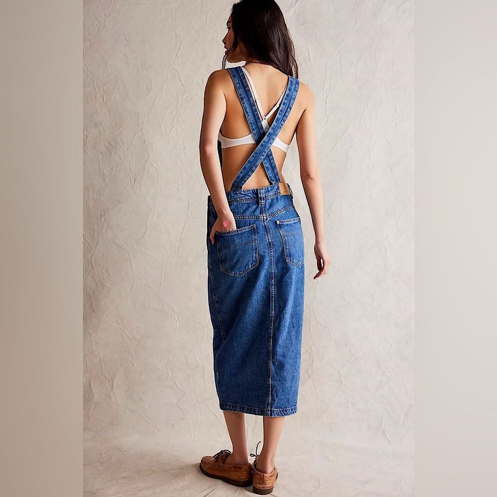 NEW Free People We The Free Bardot Denim Skirtall - Picture 3 of 14